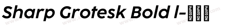 Sharp Grotesk Bold l字体转换